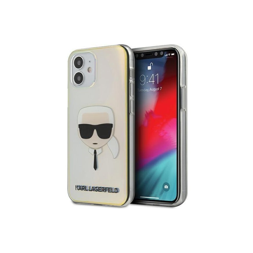Karl Lagerfeld KLHCP12SPCKHML iPhone 12 mini 5.4" multicolor hardcase Iridescent Karl`s Head – 2
