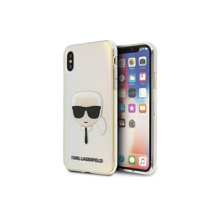 Karl Lagerfeld KLHCP12SPCKHML iPhone 12 mini 5.4" multicolor hardcase Iridescent Karl`s Head – 3