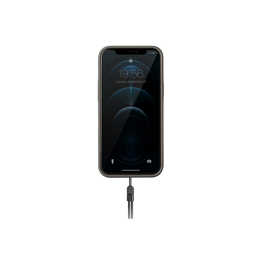 Dėklas UNIQ priedas Heldro iPhone 12/12 Pro 6,1" juoda moro/charcoal Camo Antimikrobinis – 4