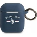 US Polo Assn USACA2SFGV protective case for AirPods 1/2 dark blue
