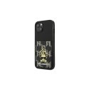 Karl Lagerfeld dėklas iPhone 13 Pro Max KLHCP13XCANCNK juodas kietas dėklas Monograma su kortelės lizdu