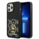 Karl Lagerfeld case for iPhone 13 Pro Max KLHCP13XCANCNK black hard case Monogram with card slot