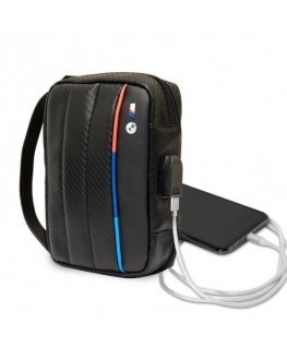 Bag BMW BMTB10PUCARTCBK Tablet 10" black|black Carbon&Nylon Tricolor