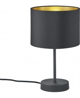 Trio Hostel table lamp E27, matt black / gold