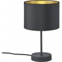 Trio Hostel table lamp E27, matt black / gold Trio Hostel table lamp E27, matt black / gold