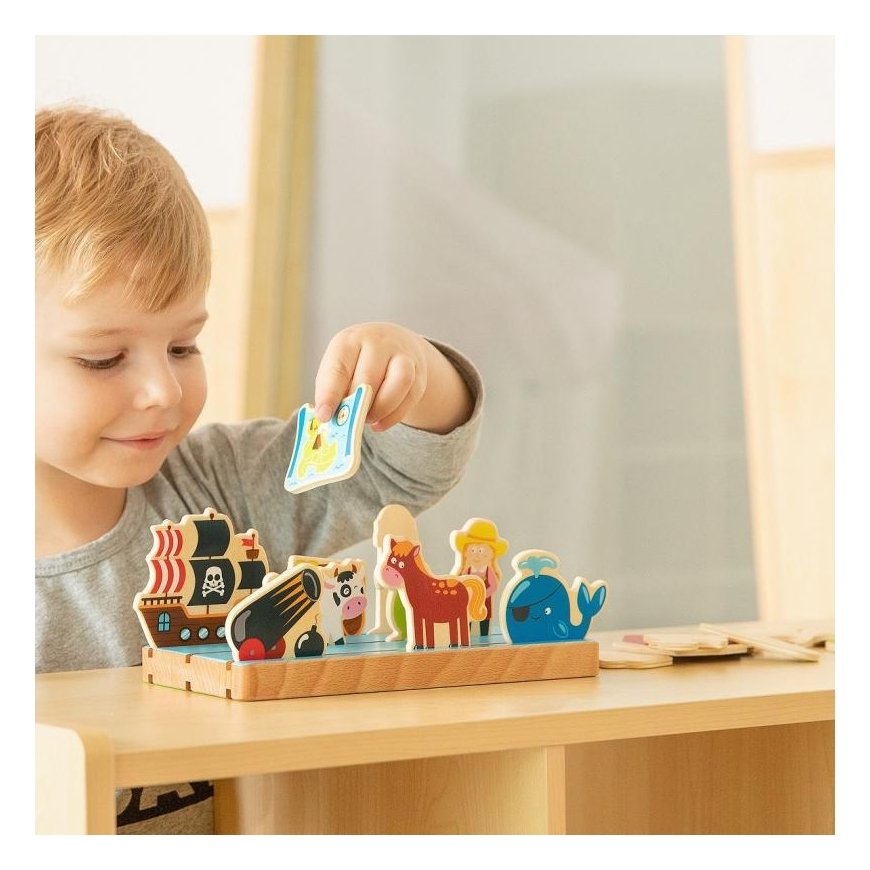 Puzzle Wooden double-sided Figure base Viga – 4