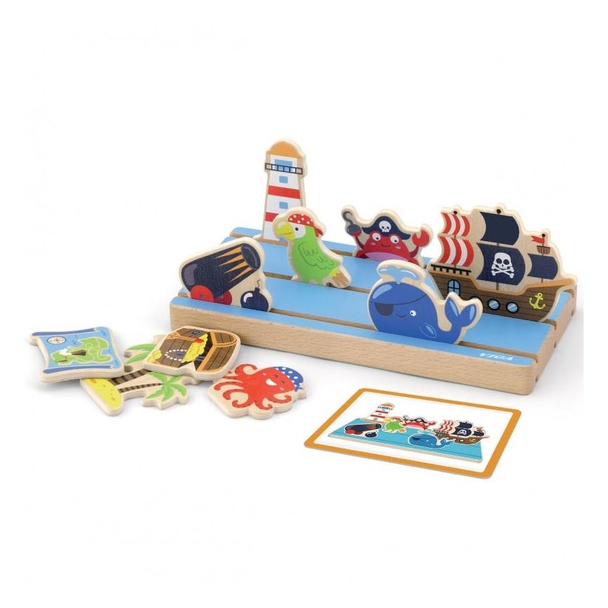 Puzzle Wooden double-sided Figure base Viga – 5