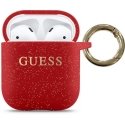 Guess protective case GUACCSILGLRE silicone glossy for AirPods 1/2 red
