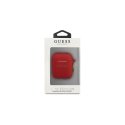 Guess apsauginis dėklas GUACCSILGLRE silikoninis blizgus, skirtas AirPods 1/2 raudonas Guess apsauginis dėklas GUACCSILGLRE silikoninis blizgus, skirtas AirPods 1/2 raudonas