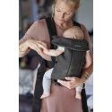 BabyBjorn Baby Carrier Mini 3D Jersey - a small carrier for a newborn | Gray black BabyBjorn Baby Carrier Mini 3D Jersey - a small carrier for a newborn | Gray black