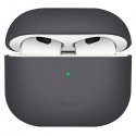 UNIQ DĖKLAS Lino AirPods 3 generolas. Silikoninė šariato/pelenų pilka UNIQ DĖKLAS Lino AirPods 3 generolas. Silikoninė šariato/pelenų pilka