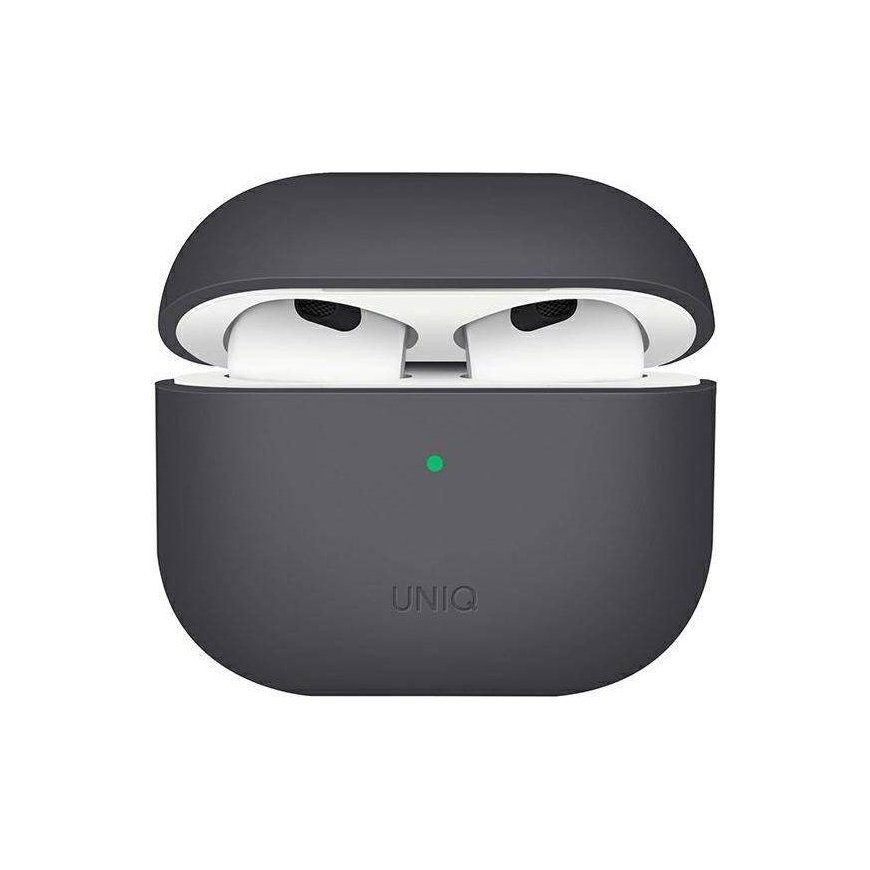 UNIQ DĖKLAS Lino AirPods 3 generolas. Silikoninė šariato/pelenų pilka – 2