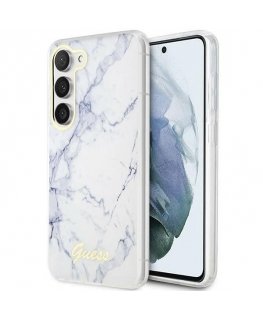 Guess case for Samsung Galaxy S23 GUHCS23SPCUMAH white HC PU/TPU Marble