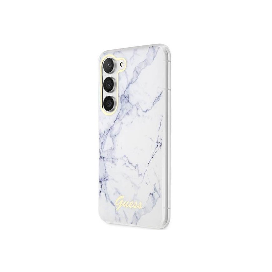Guess case for Samsung Galaxy S23 GUHCS23SPCUMAH white HC PU/TPU Marble – 2