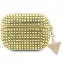 Guess Etui do AirPods Pro 2 GUAP2HDGTPD Golden Rhinestone Triangle Charm Guess Etui do AirPods Pro 2 GUAP2HDGTPD Golden Rhinestone Triangle Charm