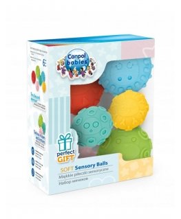 CANPOL BABIES soft balls SOFT SENSORY, 6 pcs, 79/402