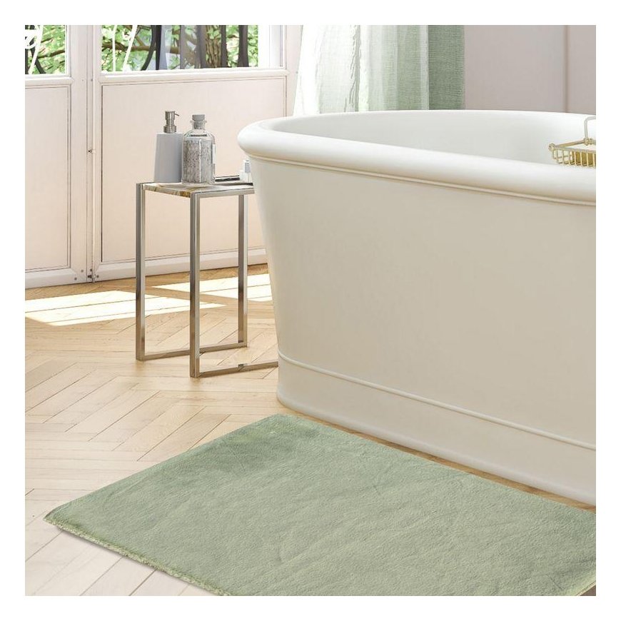 Eurofirany MARCELO Soft fur structure decorative rug, 60X90 cm, color: mint – 2