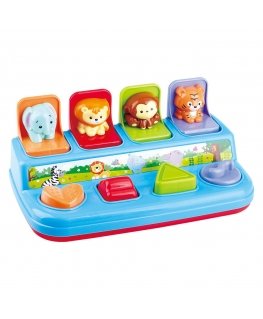 PLAYGO INFANT&TODDLER edukacinis žaislas Hide & Pop Safari Friends, 2463