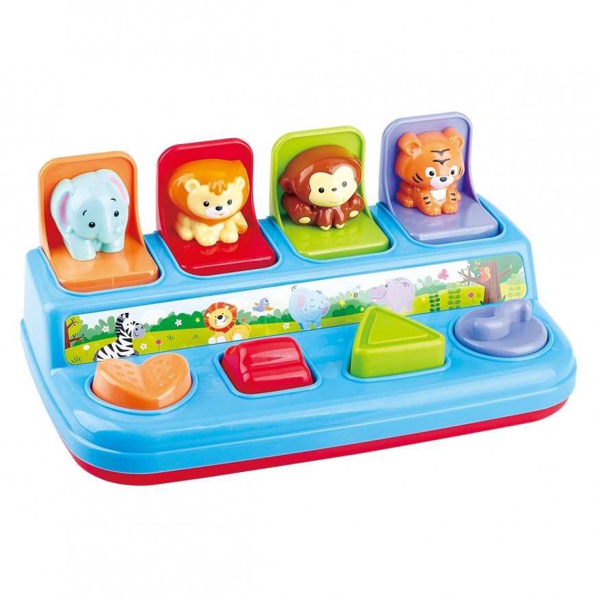 PLAYGO INFANT&TODDLER edukacinis žaislas Hide & Pop Safari Friends, 2463