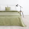 Eurofirany DESIGN 91 LUIZ / 3 Velvet bedspread, quilted by hot pressing with a geometric pattern, 170X210 cm, color: light green Eurofirany DESIGN 91 LUIZ / 3 Velvet bedspread, quilted by hot pressing with a geometric pattern, 170X210 cm, color: light green