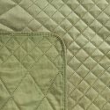 Eurofirany DESIGN 91 LUIZ / 3 Velvet bedspread, quilted by hot pressing with a geometric pattern, 170X210 cm, color: light green Eurofirany DESIGN 91 LUIZ / 3 Velvet bedspread, quilted by hot pressing with a geometric pattern, 170X210 cm, color: light green