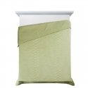 Eurofirany DESIGN 91 LUIZ / 3 Aksominė lovatiesė, dygsniuota karšto spaudimo būdu su geometriniu raštu, 170X210 cm, spalva: švie