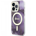 Case Guess GUHMP14LHTMRSU iPhone 14 Pro 6.1" purple hardcase Golden Marble MagSafe Case Guess GUHMP14LHTMRSU iPhone 14 Pro 6.1" purple hardcase Golden Marble MagSafe