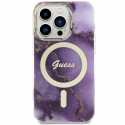 Case Guess GUHMP14LHTMRSU iPhone 14 Pro 6.1" purple hardcase Golden Marble MagSafe Case Guess GUHMP14LHTMRSU iPhone 14 Pro 6.1" purple hardcase Golden Marble MagSafe