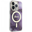 Case Guess GUHMP14LHTMRSU iPhone 14 Pro 6.1" purple hardcase Golden Marble MagSafe Case Guess GUHMP14LHTMRSU iPhone 14 Pro 6.1" purple hardcase Golden Marble MagSafe