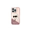 Karl Lagerfeld DĖKLAS Karl Lagerfeld KLHCP14XLNKHCP Apple iPhone 14 Pro Max rožinė/rožinė hardcase Glitter NFT Karl Head