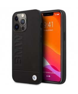 Case BMW BMHMP14LSLLBK iPhone 14 Pro 6.1" black/black hardcase Signature Logo Imprint Magsafe