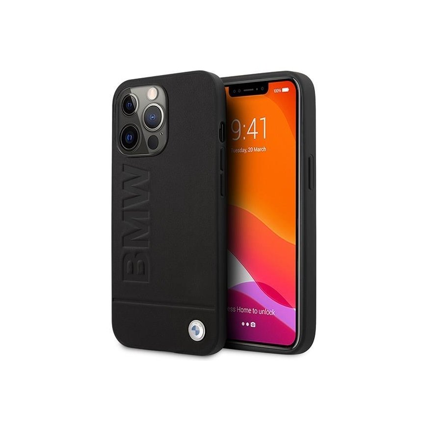 Case BMW BMHMP14LSLLBK iPhone 14 Pro 6.1" black/black hardcase Signature Logo Imprint Magsafe