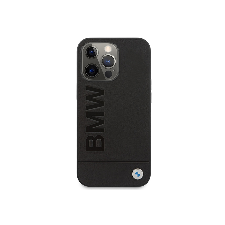 Dėklas BMW BMHMP14LSLLBK iPhone 14 Pro 6,1" juoda/juodas hardcase Signature Logo Imprint Magsafe – 3