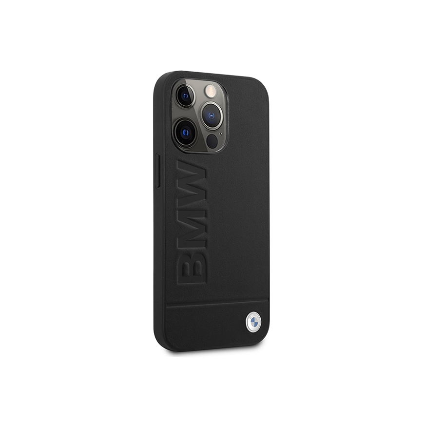Dėklas BMW BMHMP14LSLLBK iPhone 14 Pro 6,1" juoda/juodas hardcase Signature Logo Imprint Magsafe – 4