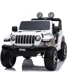 Jeep Wrangler Rubicon 12V electric car, white