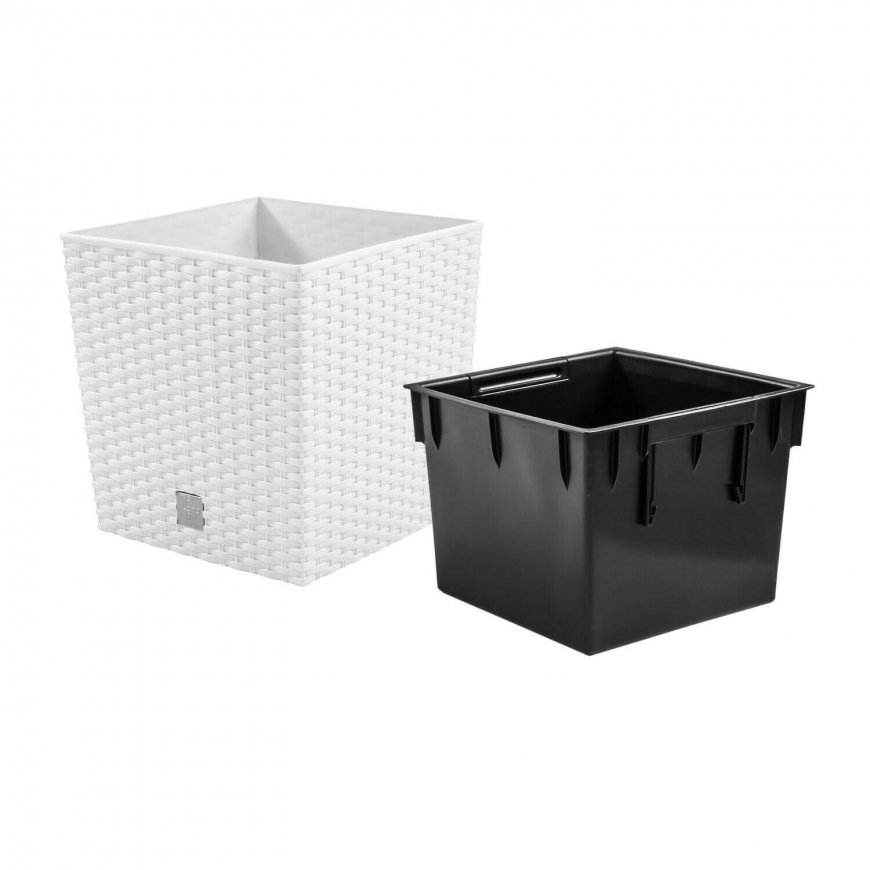 Prosperplast Pot with insert Rato Low DRTS325L white – 2