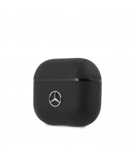 Headphones MEA3CSLBK Mercedes Leather Case for AirPods 3 Black