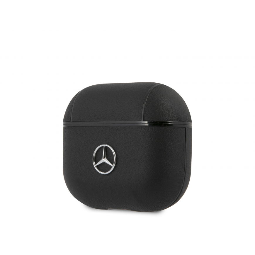 Ausinės MEA3CSLBK Mercedes Leather Case skirta AirPods 3 Juodas