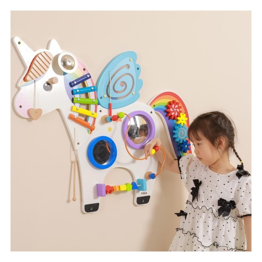 Viga Toys Viga Wooden Sensor Manipulation Board Unicorn FSC certificate – 4