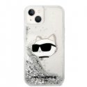 Dėklas Karl Lagerfeld case for iPhone 14 Plus 6,7" KLHCP14MLNCHCS sidabrinis hardcase Glitter Choupette Head Dėklas Karl Lagerfeld case for iPhone 14 Plus 6,7" KLHCP14MLNCHCS sidabrinis hardcase Glitter Choupette Head