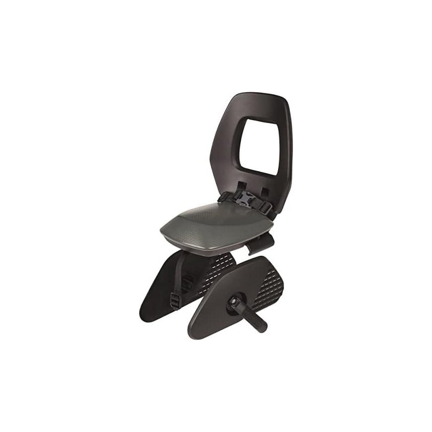Bobike Junior One - fotelik rowerowy do 35 kg na bagagnik | Black / Dark Grey – 2