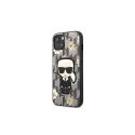 Case Karl Lagerfeld KLHCP13MPMNFIK1 iPhone 13 6.1" gray/grey floral icon Karl