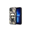 Dėklas Karl Lagerfeld KLHCP13MPMNFIK1 iPhone 13 6.1" pilka/pilka gėlių ikona Karl Dėklas Karl Lagerfeld KLHCP13MPMNFIK1 iPhone 13 6.1" pilka/pilka gėlių ikona Karl