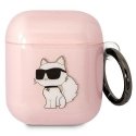 Dėklas Karl Lagerfeld etui for Airpods 1 / 2 KLA2HNCHTCP pink Ikonik Choupette Dėklas Karl Lagerfeld etui for Airpods 1 / 2 KLA2HNCHTCP pink Ikonik Choupette