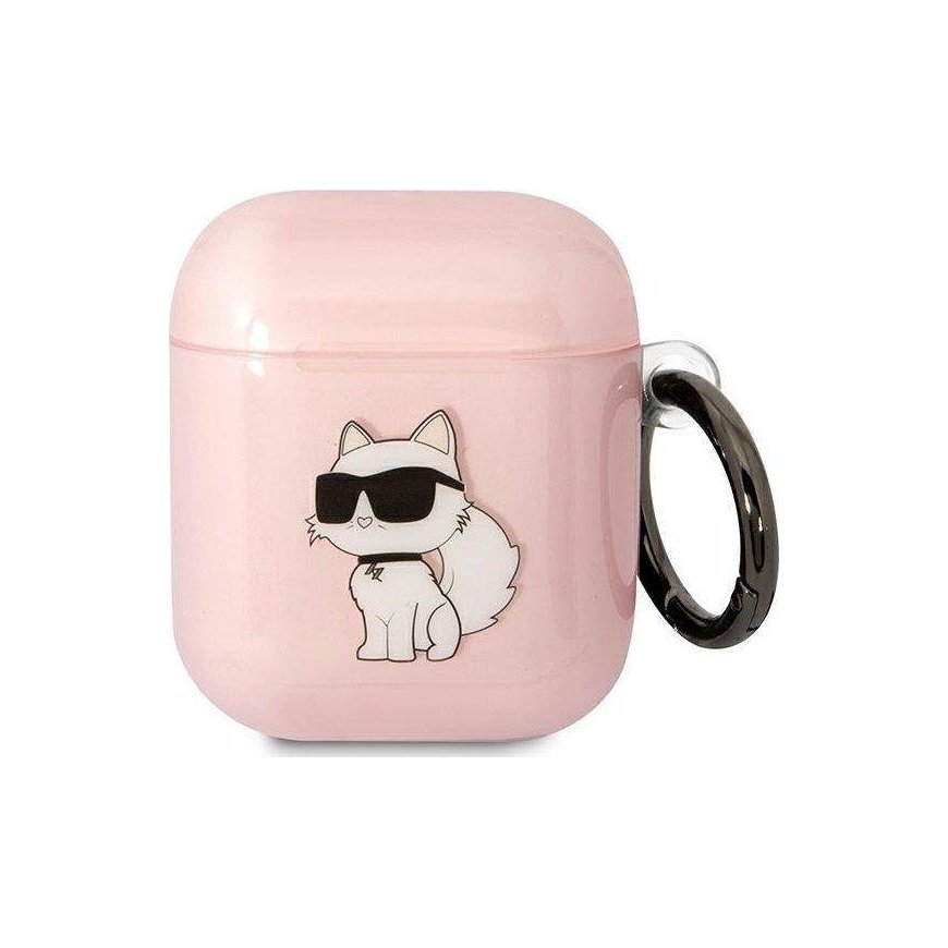 Case Karl Lagerfeld etui for Airpods 1 / 2 KLA2HNCHTCP pink Ikonik Choupette – 4