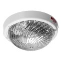 Orno TRIO ceiling light, lamp, 75W, E27, IP44, IK10, transparent polycarbonate cover