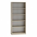Topeshop R80 SONOMA biroja grāmatu skapis Topeshop R80 SONOMA biroja grāmatu skapis
