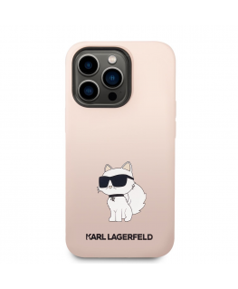 Case Karl Lagerfeld case for iPhone 14 Pro Max 6,7" KLHCP14XSNCHBCP pink hardcase Silicone Choupette