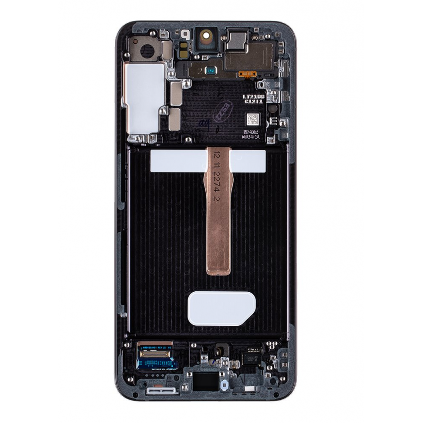 LCD display +Touch Unit + Front Cover Samsung S906B Galaxy S22+ Phantom Black (Service Pack)