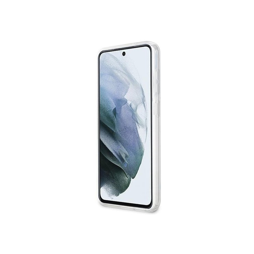 Guess dėklas, skirtas Samsung Galaxy S23 Plus GUHCS23MHCFWST baltas HC IML Flower – 4
